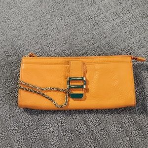Orange leather Liz Claiborne wallet